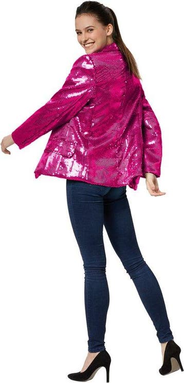 2dekans | Dressforfun Paillettenjas dames pink XXL -, Ophalen of Verzenden, Zo goed als nieuw