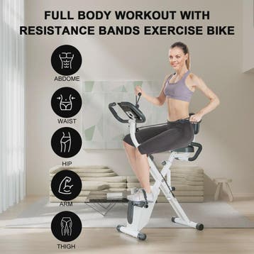 GartistGO foldable exercise bike, 8 resistance levels, with, Verzenden, Nieuw