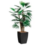 Rhapis Palm kunstplant, H150cm, Huis en Inrichting, Kamerplanten, Ophalen of Verzenden, Palm, 150 tot 200 cm