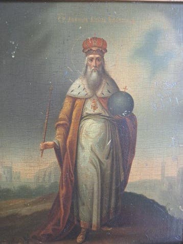 Icoon - Sint Vladimir I - Hout