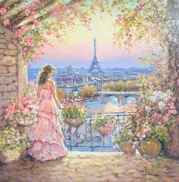 Domenico Ronca (1964) - Tramonto a Parigi