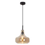 Moderne hanglamp amber, Yael, Nieuw, Ophalen of Verzenden, Glas, 75 cm of meer