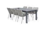 Suns Punta 6-persoons dining set antraciet met uitschuifbare, Ophalen of Verzenden, Nieuw