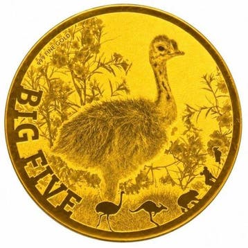 Tsjaad. 5000 Francs 1/200 oz 999 Fine Gold 5000 CFA Francs