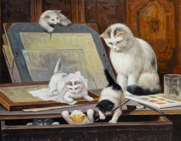N. Winston (XX-XXI) - Les Chatons Artistes – Atelier