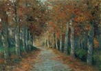 Francesco Maria Pieri (1941-1989) - Viale in autunno, Antiek en Kunst, Kunst | Schilderijen | Klassiek