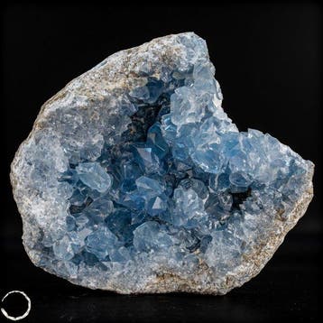 Natuurlijke celestiet-druse – Hemelsblauwe schat uit de