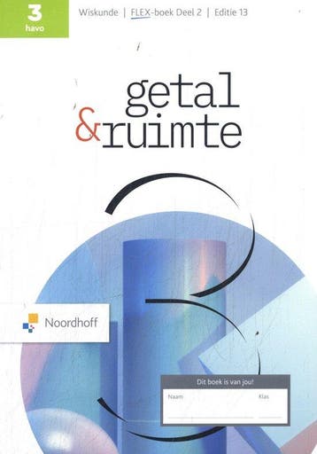 9789001055196 Getal  Ruimte 3 havo deel 2 leerboek, Verzenden, Zo goed als nieuw