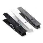 Wasknijpers | 24 stuks (Kunststof, Wit/Zwart/Grijs), Tuin en Terras, Droogmolens en Wasrekken, Verzenden, Nieuw