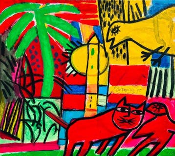 Corneille (1922-2010) - Zonder titel, Antiek en Kunst