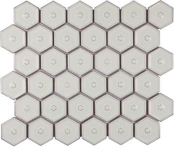 Wand Mozaïek Tegels Factory Hexagon Keramiek Warm Beige -.., Doe-het-zelf en Verbouw, Tegels, Nieuw, Ophalen of Verzenden, 20 tot 40 cm