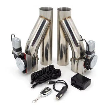 Dual RVS Uitlaat klep 2,5inch met afstands bediening, Ophalen of Verzenden, Nieuw