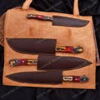 Keukenmes - Chefs knife - Pakka wood en handgesmeed staal -