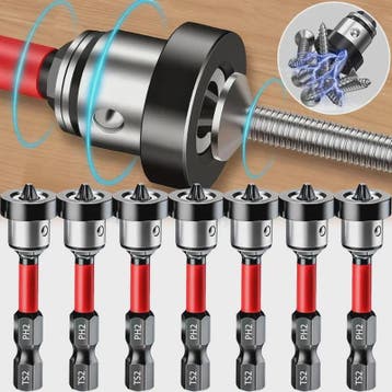 Magnetische Schroefzetter Bits PH2 met Verstelbare Aluminium, Verzenden, Nieuw