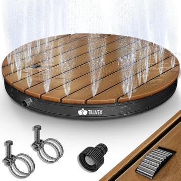 Tillvex® Tuindouche met voetpedaal - Buitendouche - Ø70cm -, Doe-het-zelf en Verbouw, Sanitair, Verzenden, Zo goed als nieuw