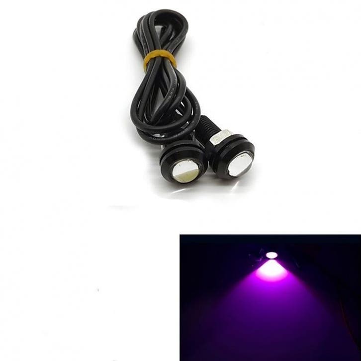 18MM LED - Eagle Eye - Violet- Waterproof, Auto diversen, Tuning en Styling, Ophalen of Verzenden