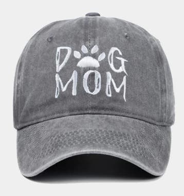 Cap Dog Mom met witte geborduurde tekst, Kleding | Dames, Hoeden en Petten, Verzenden, Sweet-One, Nieuw, One size fits all