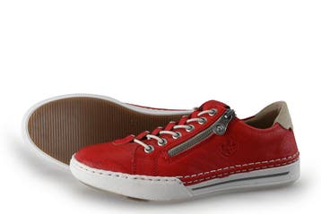 Rieker Sneakers in maat 37 Rood, Verzenden, Sneakers of Gympen, Gedragen, Rood