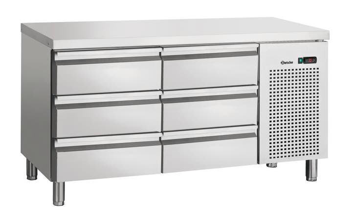 Bartscher Koelwerkbank | 200L | 6 Laden GN 1/1 | 0°C/+10°C |, Witgoed en Apparatuur, Koelkasten en IJskasten, Ophalen of Verzenden