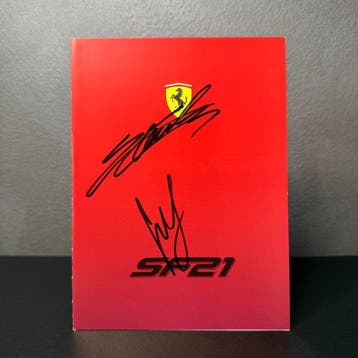 Ferrari - Charles Lecle3rc - Carlos Sainz - 2021 - Brochure, Verzamelen, Nieuw