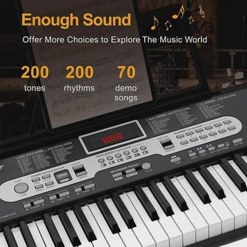61-Toetsen Beginners Digitale Piano Keyboard Set met Microfo, Verzenden, Nieuw