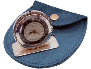 Veiling - Cimier | Zeldzame Vintage Bureauklok met Etui