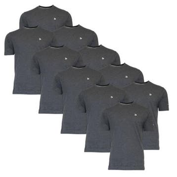 Donnay Donnay Heren - 10-Pack - T-Shirt Vince - Donkergrijs, Verzenden, Nieuw