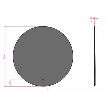 Badkamerspiegel met LED Verlichting en Verwarming 100cm -, Huis en Inrichting, Woonaccessoires | Spiegels, Ophalen of Verzenden
