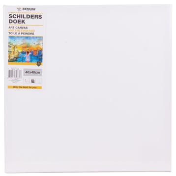 Benson Schildersdoek - Doekraam - Dubbel gesso - 40 x 40..., Hobby en Vrije tijd, Schilderen, Ophalen of Verzenden, Nieuw