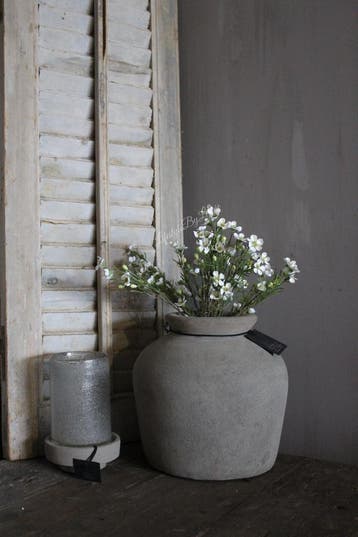 Namaak witte bloemetjes op steel Tamara 50 cm, Ophalen of Verzenden, Nieuw