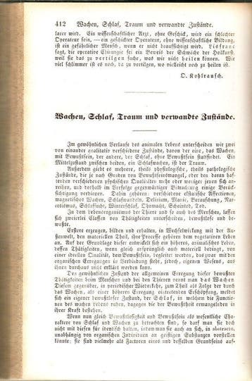 Johannes Evangelista Purkinje - Wachen, Schlaf und Traum -