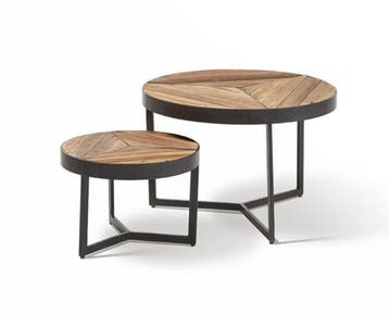 Salontafel set Alicante - gerecycled hout | Meubelplaats, Ophalen of Verzenden, Nieuw