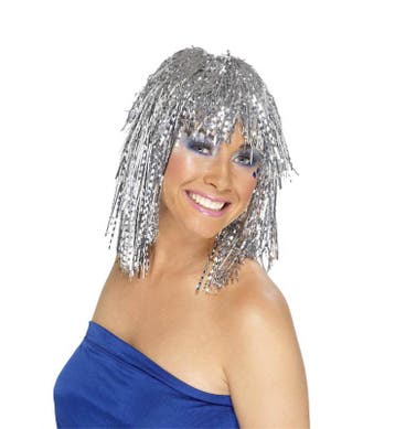 Pruik twinkle zilver, Verzenden, Nieuw