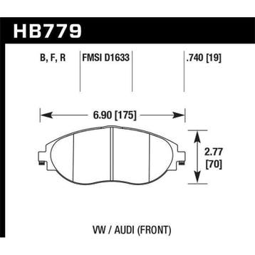Hawk 2016 Audi S3 DTC-60 Front Brake Pads, Ophalen of Verzenden, Nieuw