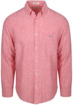 Gant Overhemd Cotton Linen Roze maat 3XL Heren, Verzenden, Nieuw, Roze, GANT