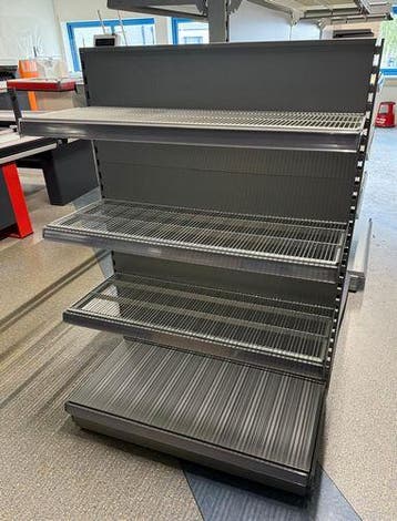 Tego Kopstelling H181 x B100 x D57 cm - 5 schappen - Grijs, Gebruikt