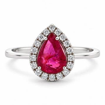 Zonder minimumprijs - Ring - 14 karaat Witgoud - 1.60ct. tw., Sieraden, Tassen en Uiterlijk, Nieuw