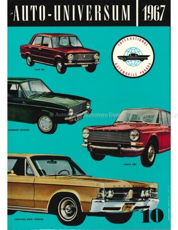 1967 AUTO UNIVERSUM JAARBOEK ENGELS, Nieuw, Author