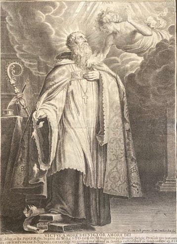 Cornelis van Caukercken (1626-1681) - SantAgostino riceve