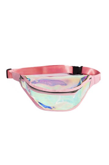 KIMU® Grote Transparante Iridescent Heuptas Lichtroze Hologr, Ophalen of Verzenden, Nieuw, Overige typen