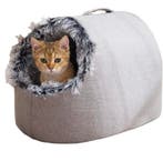 Luxe Fluffy Dierenmand Grijs M 38x32x30cm tot 5KG, Ophalen of Verzenden, Nieuw, Polyester