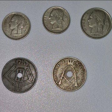 Themacollectie - Vintage Belgische muntenverzameling