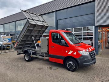 Zakelijke Lease |  Mercedes-Benz Sprinter 514 CDI Kipper Eur, Gebruikt, Euro 6, Lease, Rood