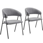 Eetkamerstoel Bedano, gestoffeerd, geweven stof, 150 kg - gr, Huis en Inrichting, Stoelen, Verzenden, Nieuw