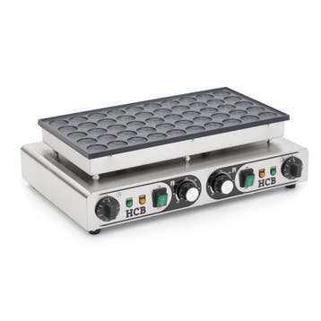 HCB Poffertjesbakplaat - 50 dops - 230V - RVS, Verzenden, Nieuw in verpakking