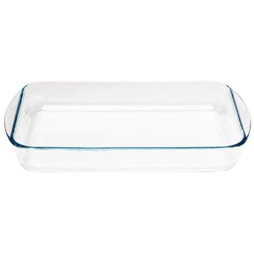Ovenschaal ovaal  rechthoekig glas 3,1L | 23(d)x35(b)cm, Verzenden, Nieuw in verpakking