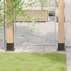 vidaXL Spokkels vierkant 4 st 101x101 mm gepoedercoat staal, Verzenden, Nieuw