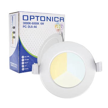 LED inbouw downlight | 6W | DIMBAAR | Ø105mm, Ophalen of Verzenden, Nieuw, Metaal