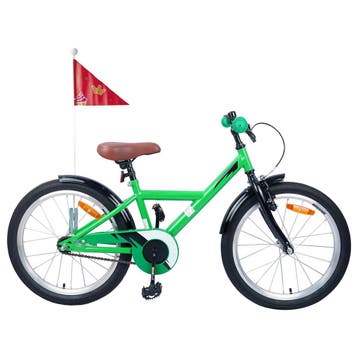 vidaXL Kinderfiets 18 Inch voor 5-7 jaar Groen, Verzenden, Nieuw