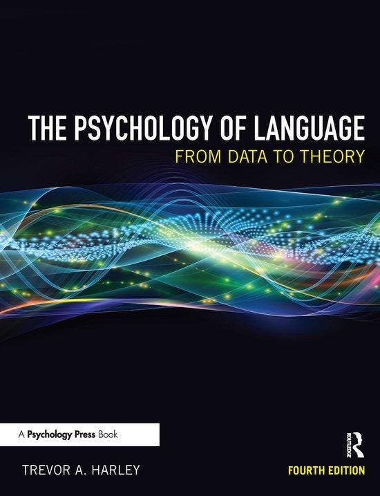 Psychology Of Language 4th 9781848720893 Trevor A. Harley, Boeken, Taal | Engels, Zo goed als nieuw, Verzenden